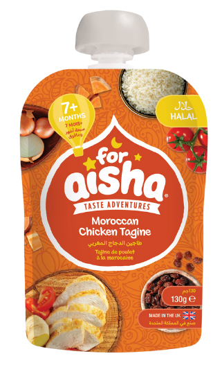 Moroccan Chicken Tagine Baby food pouch suitable for ages 7 months and above.