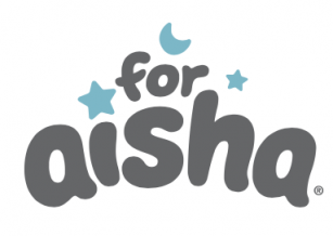 For Aisha logo grey and blue