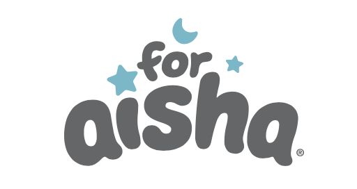 For Aisha logo grey and blue