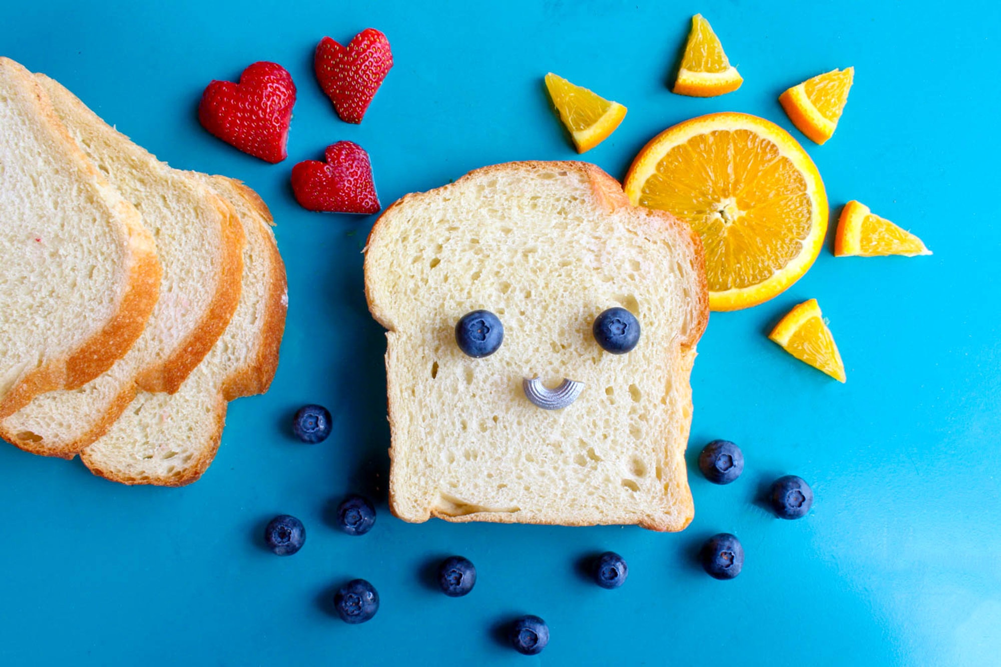 Loaf of bread with fruit pieces