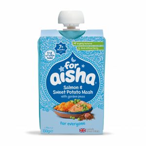 For Aisha Halal Salmon and Sweet Potato mash pouch