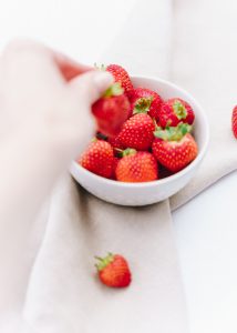 Bowl of strawberries